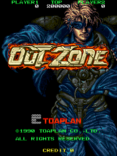 Out Zone (set 1) Title Screen